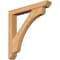 Ekena Millwork Legacy Slat Smooth Bracket w/ Offset Brace, Western Red Cedar, 5 1/2"W x 36"D x 36"H BKT0604X36X36LEC06SWR - alternate 1
